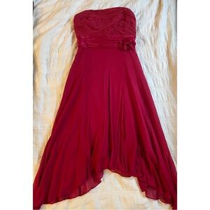 Y2K ✨ Nine West, red strapless dress